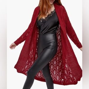 JustFab Long Cardigan Sweater